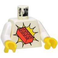 Lego tělo, bílá (973px127c01)
